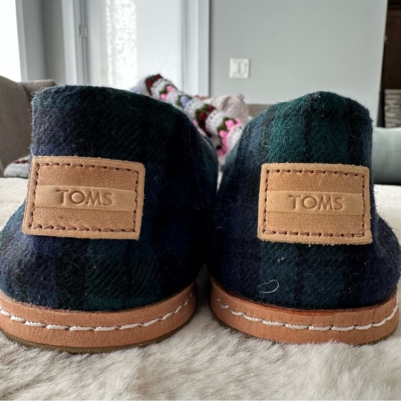 TOMS Checkered Slip-On shoe - Black, Green and Blue - Picture 4 of 7